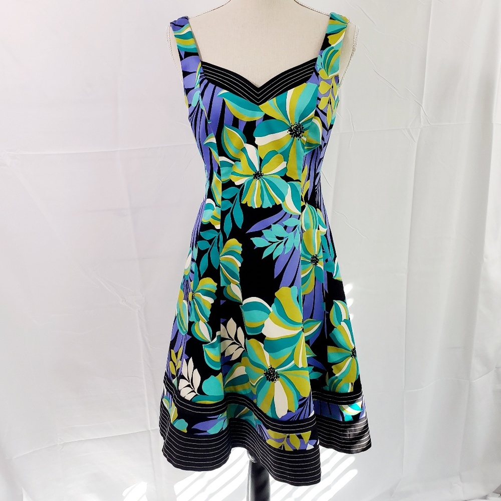 Nine West Sleeveless Floral Print Dress 4